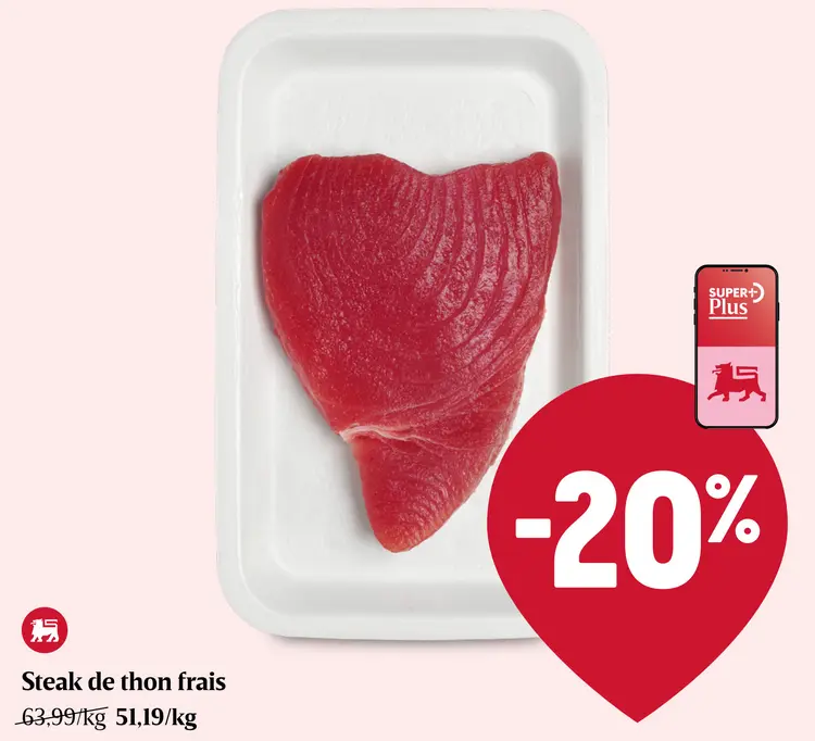 Offre: Steak de thon frais