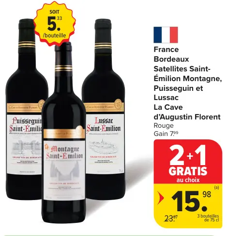 Offre: Bordeaux Satellites Saint-Émilion Montagne