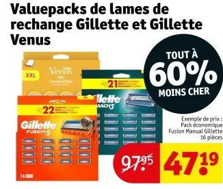 Offre: Valuepacks de lames de rechange