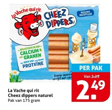 Aanbieding: La Vache qui rit Cheez dippers naturel