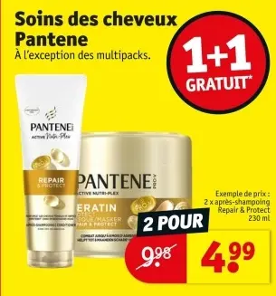 Offre: Soins de cheveux Pantene