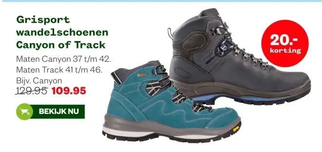 Aanbieding: Grisport wandelschoenen Canyon of Track