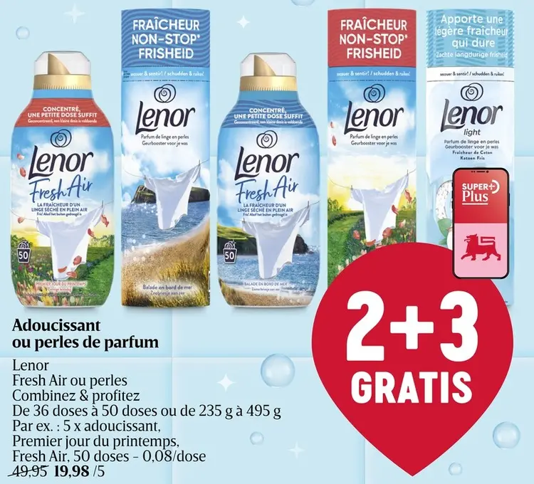 Offre: Adoucissant ou perles de parfum