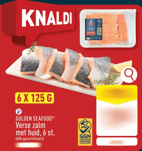 Promotie: Verse zalm met huid