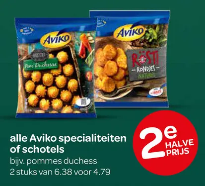 Aanbieding: Aviko specialiteiten of schotels