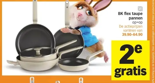 Aanbieding: flex taupe pannen