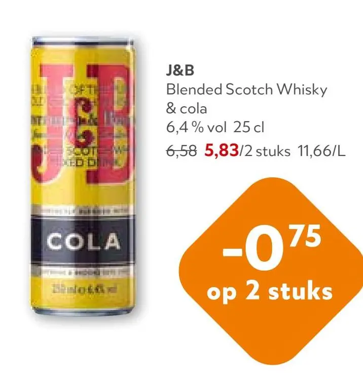 Promotie: Blended Scotch Whisky & cola