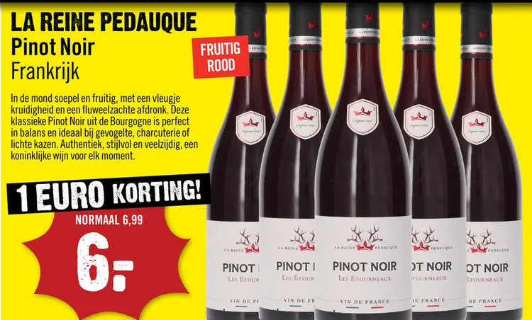 Aanbieding: La Reine Pedauque Bourgogne Pinot Noir 75 cl