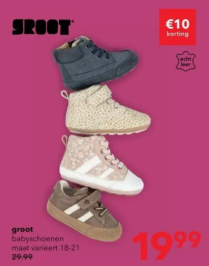 Aanbieding: groot Babyschoenen