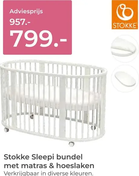 Aanbieding: Sleepi bundel met matras & hoeslaken