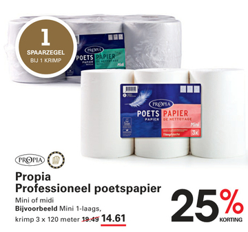 Aanbieding: Propia Professioneel poetspapier