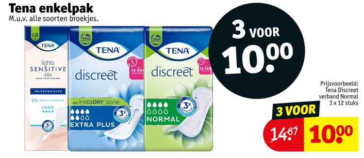 Aanbieding: Tena enkelpak