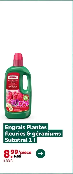 Offre: Engrais Plantes fleuries & géraniums