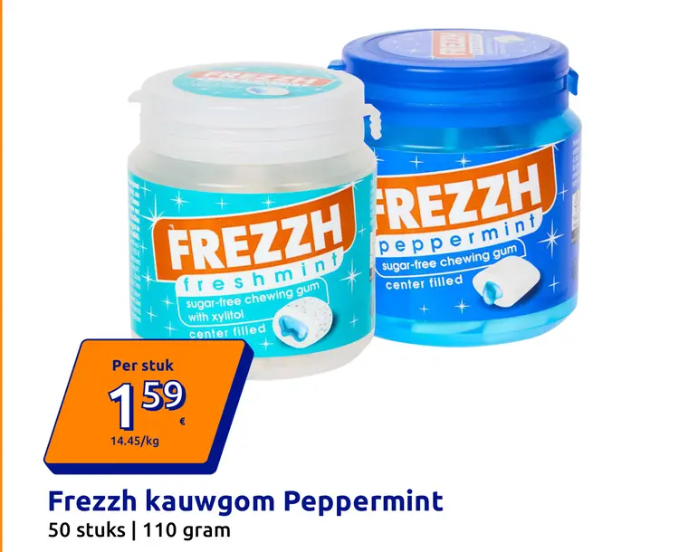 Aanbieding: Frezzh kauwgom Peppermint