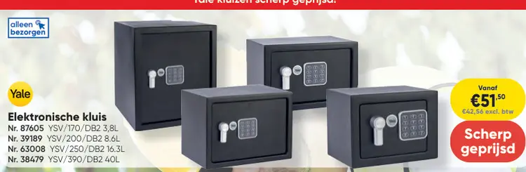 Aanbieding: Elektronische kluis