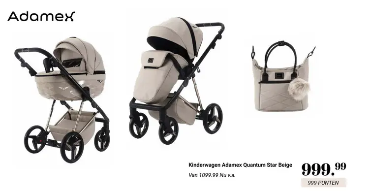 Aanbieding: Kinderwagen Quantum Star Beige