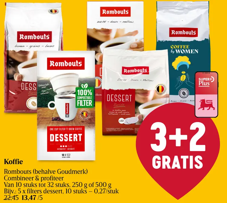 Promotie: Koffie Rombouts (behalve Goudmerk)