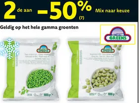 Aanbieding: Greens frozen vegetables