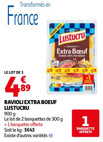 Promotie: Ravioli extra boeuf