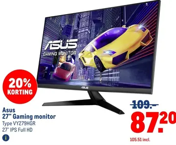 Aanbieding: Asus 27" Gaming monitor
