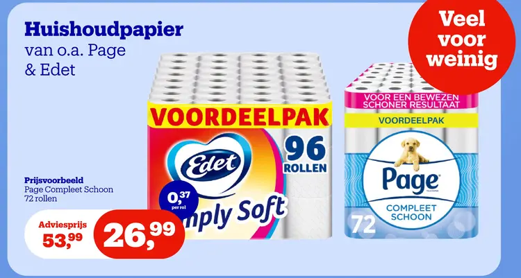 Aanbieding: Huishoudpapier