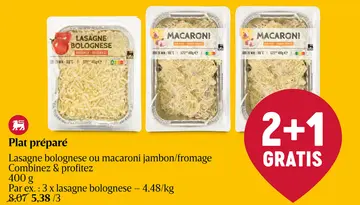 Offre: Plat préparé