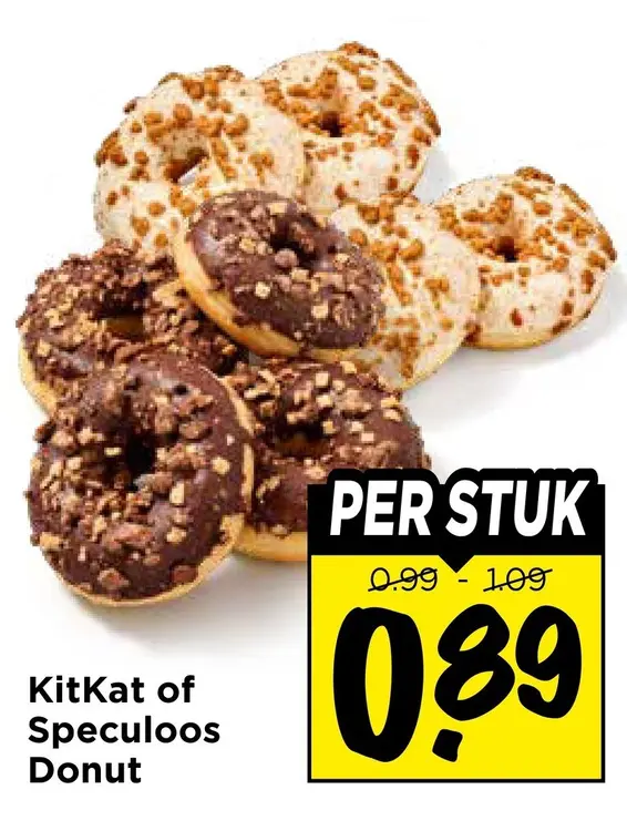 Aanbieding: KitKat of Speculoos Donut