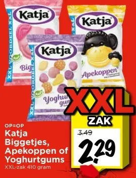 Aanbieding: Katja Biggetjes, Apekoppen of Yoghurtgums