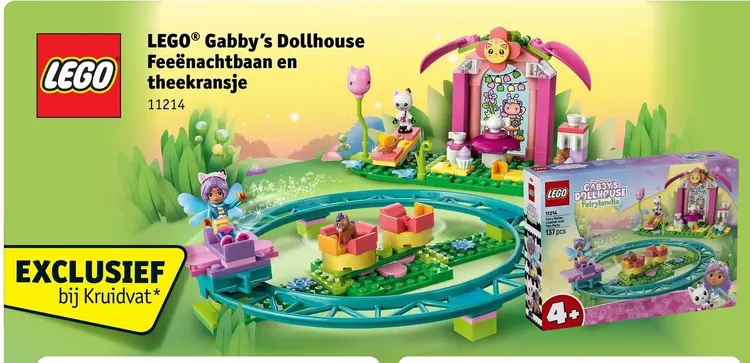 Promotie: LEGO® Gabby's Dollhouse Feeënnachtbaan en theekransje