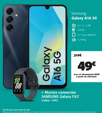 Offre: Samsung Galaxy A16 5G