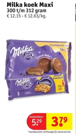 Promotie: Milka koek Maxi
