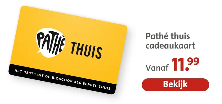 Aanbieding: Pathé thuis cadeaukaart