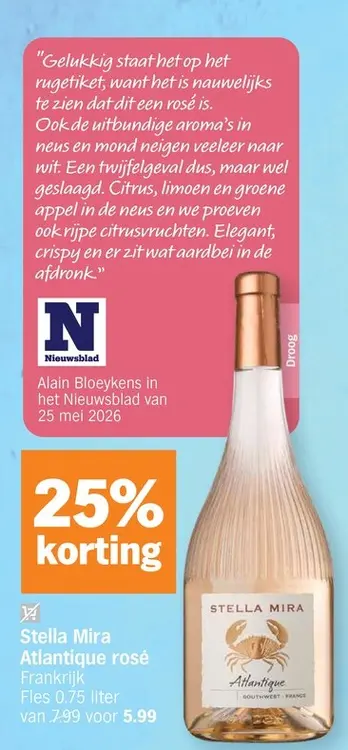 Promotie: Atlantique rosé