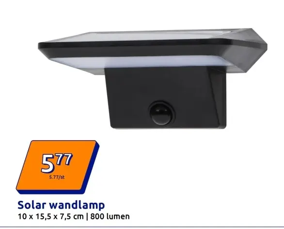 Promotie: Solar wandlamp