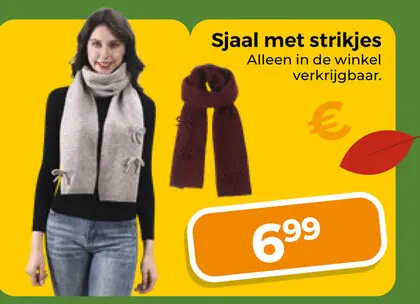 Aanbieding: Sjaal met strikjes