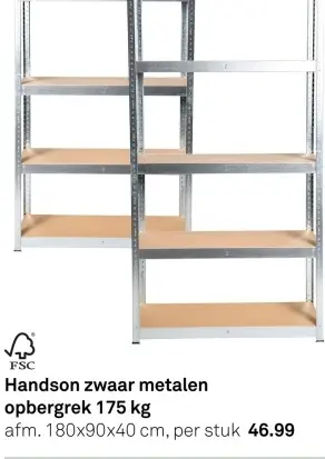 Aanbieding: zwaar metalen opbergrek