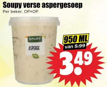 Aanbieding: Soupy verse aspergesoep
