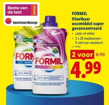 Promotie: Vloeibaar wasmiddel super geconcentreerd