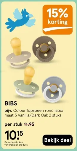 Aanbieding: Colour fopspeen rond latex