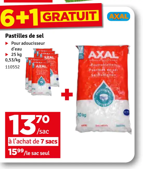 Offre: Pastilles de sel