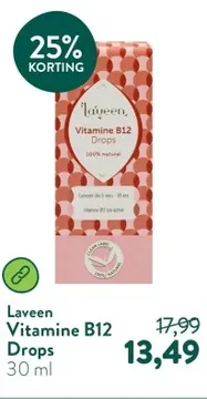 Aanbieding: Laveen Vitamine B12 Drops