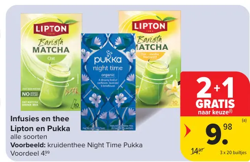 Promotie: Infusies en thee