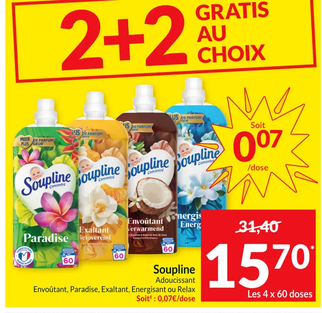 Offre: Soupline Adoucissant