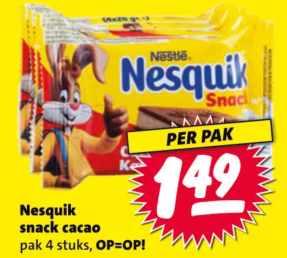 Aanbieding: Nesquik snack cacao
