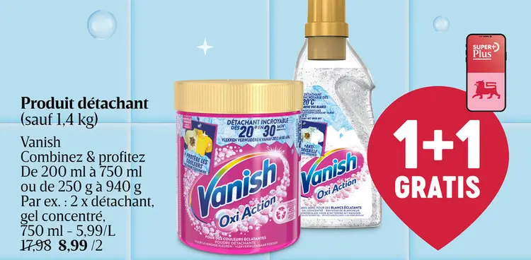Offre: Produit détachant