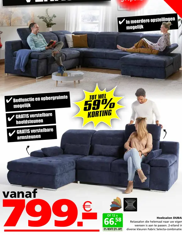 Promotie: Hoeksalon DUBAI