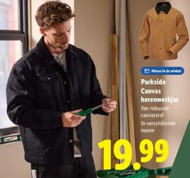 Aanbieding: Parkside Canvas herenwerkjas