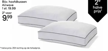 Aanbieding: Hoofdkussen Airwave - ventilerend - 50x60 cm