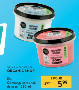 Offre: Gommage corps noix de coco