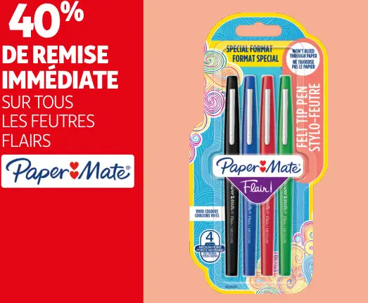 Promotie: Les feutres flairs Paper Mate